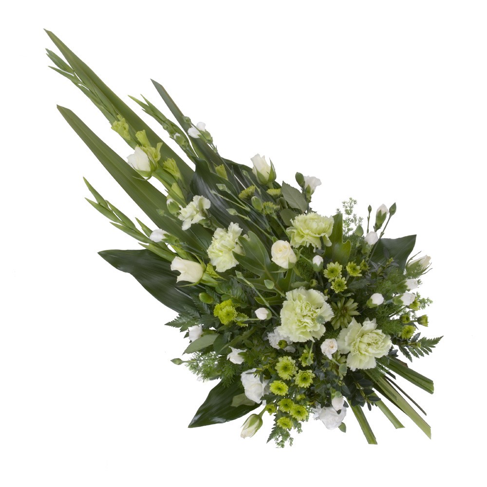 Sympathy Spray, White and Greens