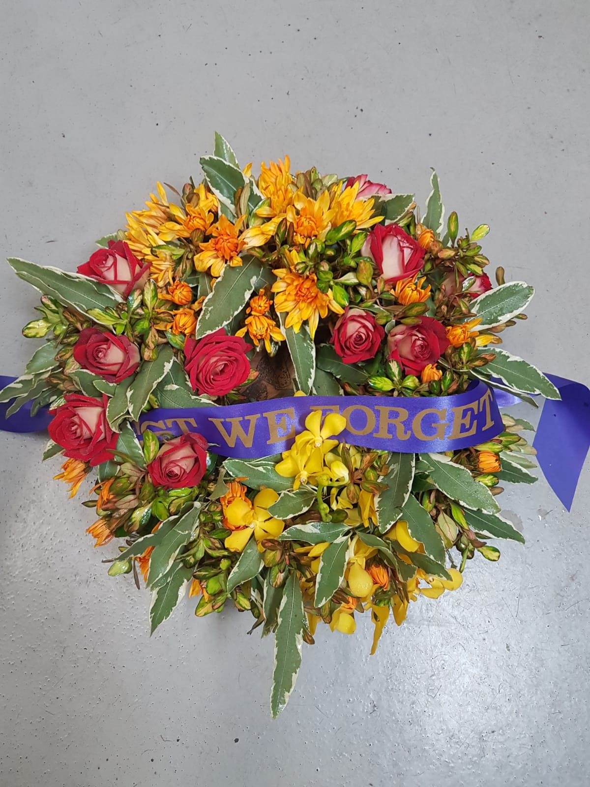 Anzac commemoration wreath
